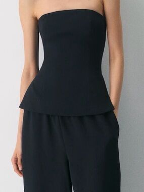 Aritzia Posh Tube Top - Crepette™ black